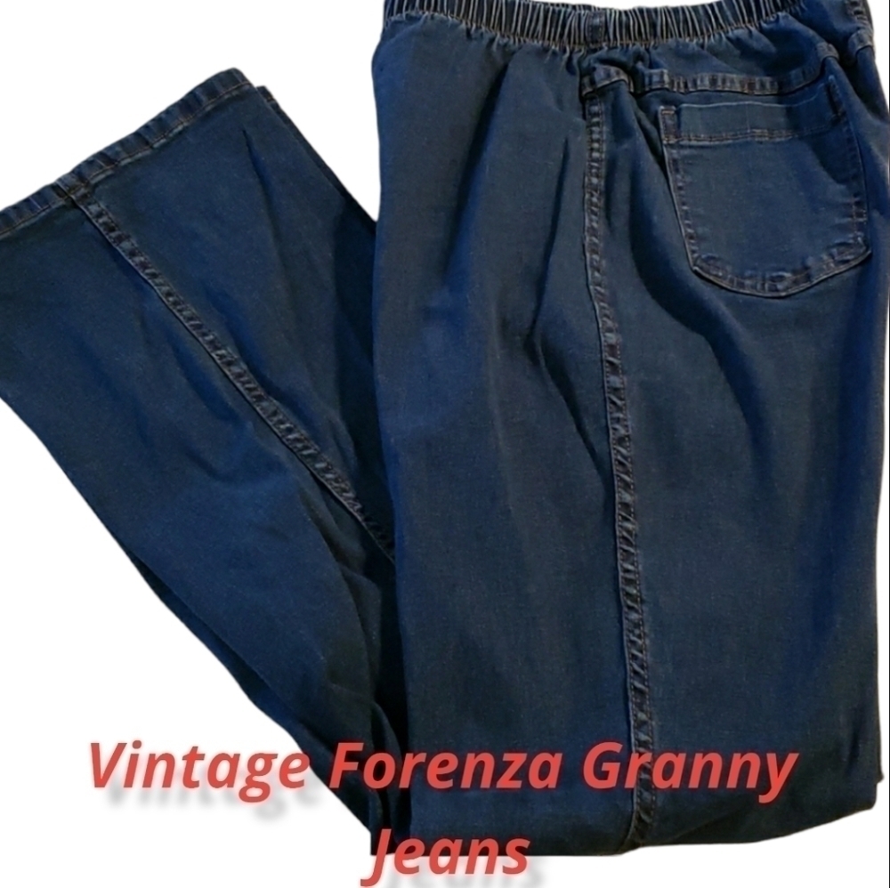 FORENZA High Elastic Waist Jeans Flare M EUC USA
